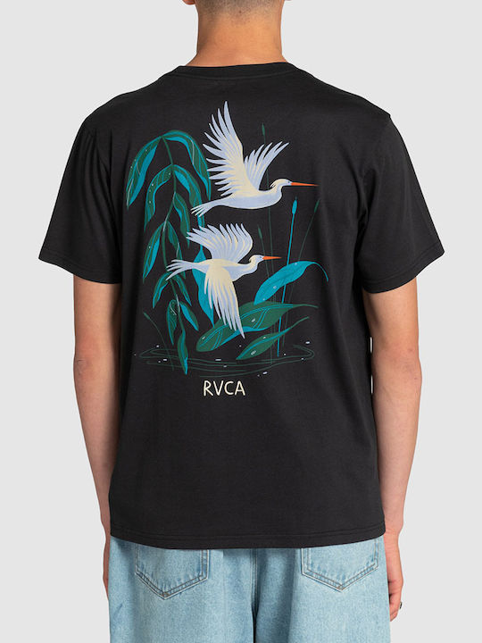 RVCA Andrea Wan Herren T-Shirt Kurzarm Schwarz