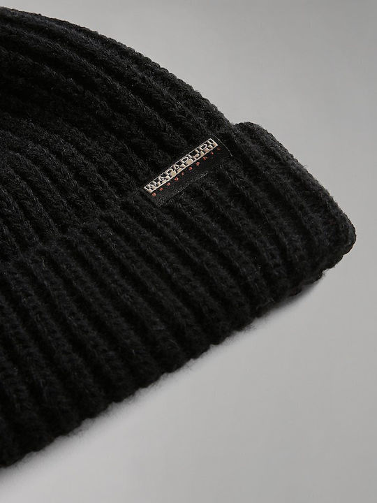 Foli 3 Beanie Ανδρικός Σκούφος με Rib Πλέξη σε Μαύρο χρώμα