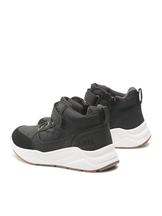 Παιδικά Sneakers High με Σκρατς Μαύρα