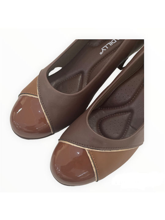 Piccadilly Anatomic Leather Brown Heels