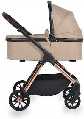 Cangaroo Empire 3 in 1 Verstellbar 3 in 1 Baby Kinderwagen Geeignet für Neugeborene Beige 12.75kg 109540