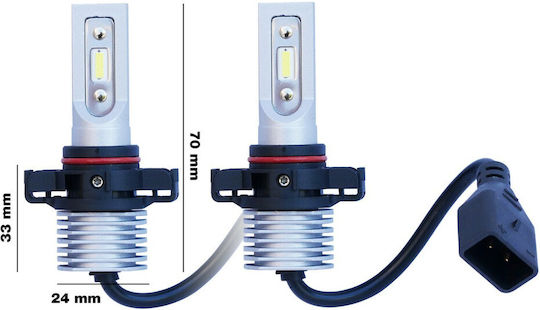 Simoni Racing Λάμπες Αυτοκινήτου Iluz Conversion H16 LED 6500K Ψυχρό Λευκό 10-30V 10W 2τμχ