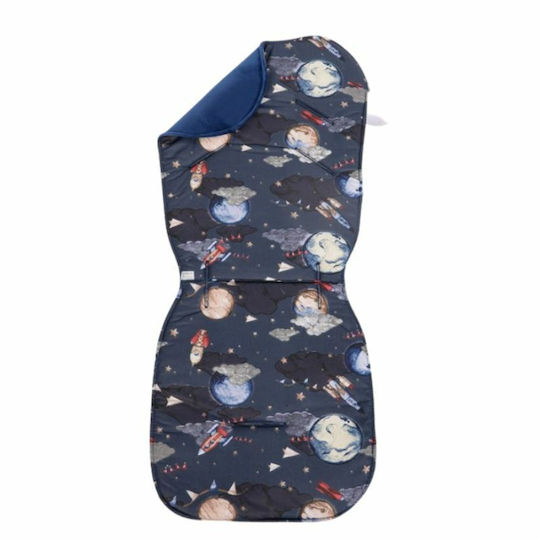 Tesoro (Baby) Κάλυμμα Καροτσιού Cosmic Διπλής Όψης 35x78εκ. Μπλε