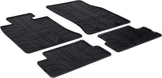Gledring Set of Front and Rear Mats 4pcs for Mini ONE 2006-2014 Black