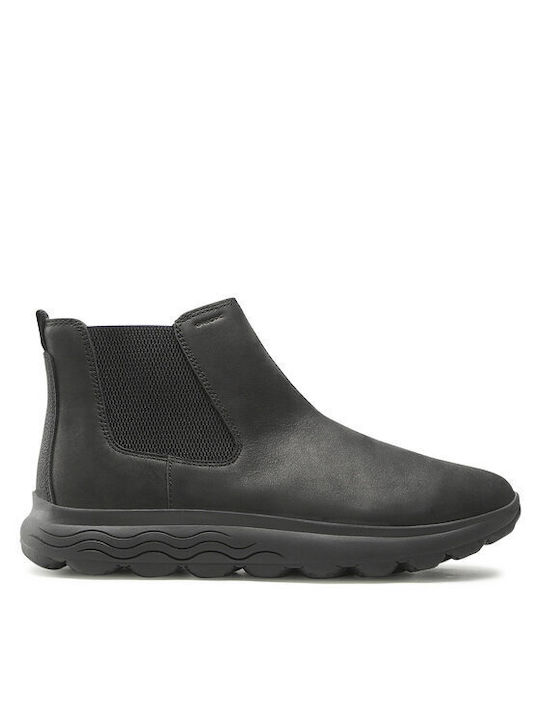 Geox Men's Chelsea Ankle Boots Black