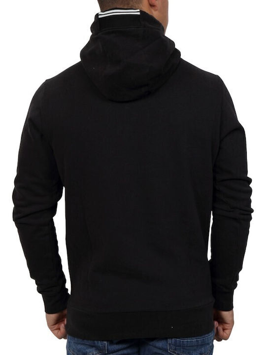 Petrol Industries Men's Sweatshirt with Hood and Pockets Black