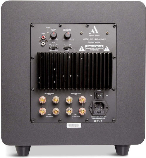 Argon Audio Bass10 MKII Autoîntăritor Subwoofer cu Difuzor 10" 100W Negru