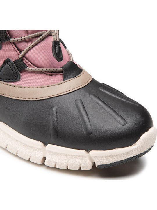 Flexyper Kinder-Schneestiefeletten mit Schnürsenkeln Rosa