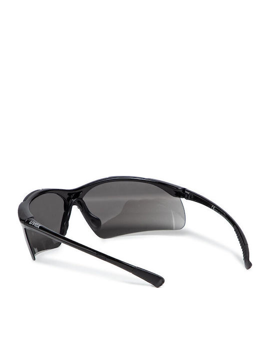 Uvex Sportstyle 223 Ανδρικά Γυαλιά Ηλίου με Μαύρο Κοκκάλινο Σκελετό και Γκρι Φακό S5309822216