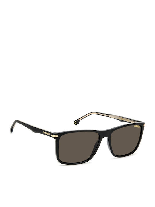 Carrera Men's Sunglasses with Black Plastic Frame and Gray Lens 298/S 807/IR