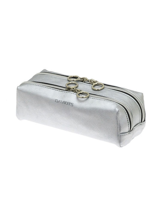 Davidts Damen Necessaire in Silber Farbe 21.8cm