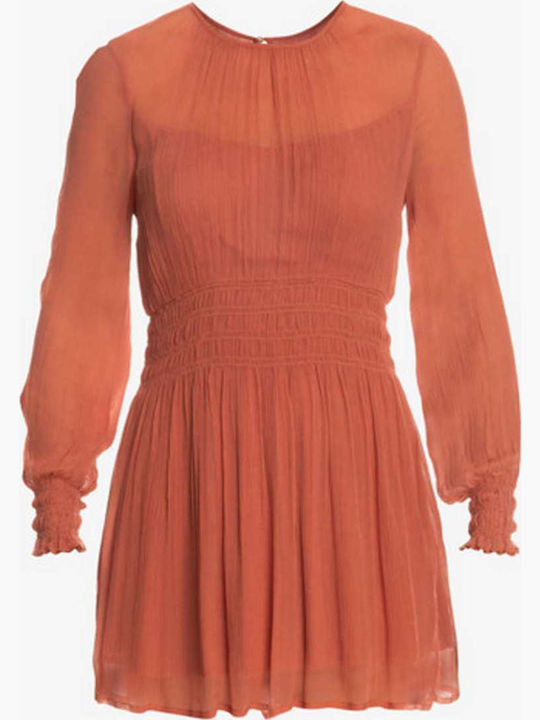 Boho Babe Καλοκαιρινό Mini Φόρεμα Πορτοκαλί