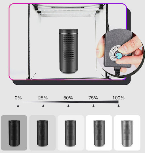 Fotobox TC-80 Beleuchtet mit mehreren Hintergründen 80x80x80cm