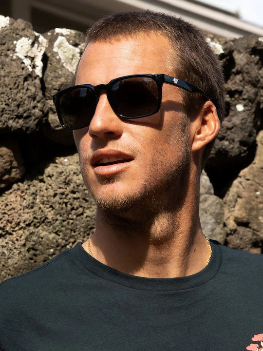 Volcom Morph Unisex Sunglasses with Plastic Frame Gloss Black / Gray VE03000201