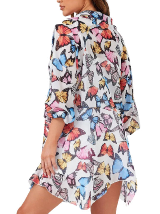 FOREVER UNIQUE TUNIC BUTTERFLIES Women's