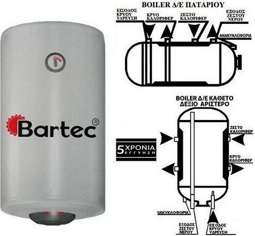 Bartec Super Glass 80 Φ36 Ηλεκτρομπόιλερ 80lt Glass Δαπέδου 4kW