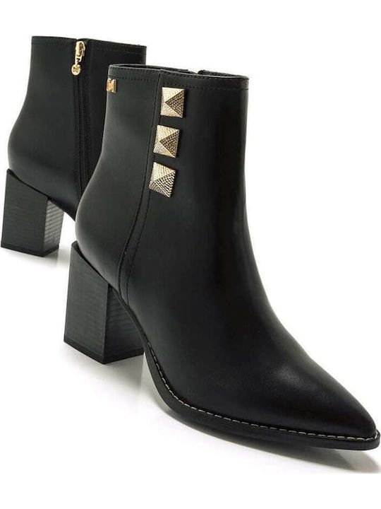 Women's Ankle Boots with Medium Heel Black
