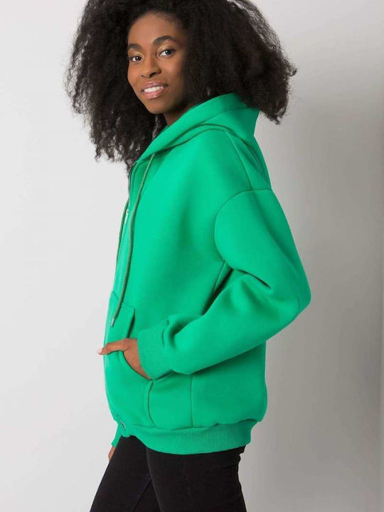 Ex Moda X Women's Long Hooded Cardigan Green