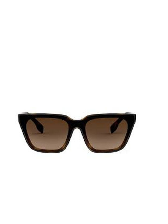 Burberry Women's Sunglasses with Brown Tartaruga Plastic Frame and Brown Gradient Lens 4279 300213