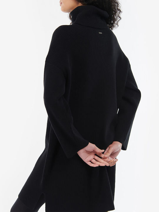 Barbour Mini Dress Turtleneck Black