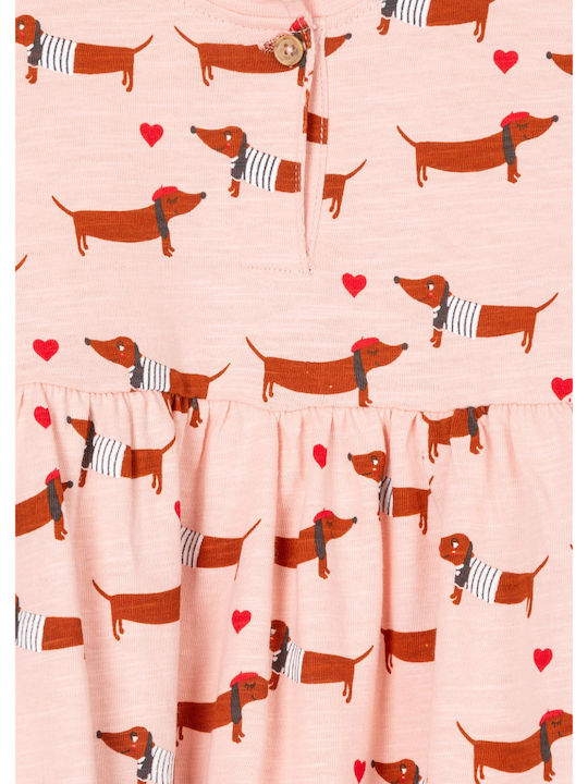 Girls Dress Long Sleeve Pink