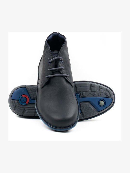 Leather Men's Boots Desert Black