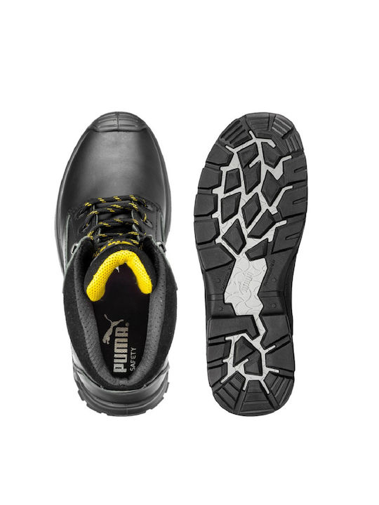 PUMA Borneo Wasserdicht Stiefel Sicherheit Schwarz S3 mit Zertifizierung HRO,SRC