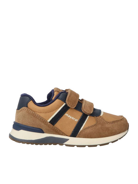 Ecofriends Παιδικά Sneakers με Σκρατς Καφέ