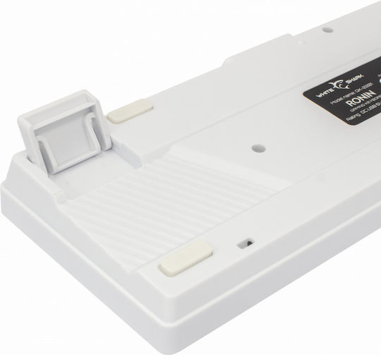 White Shark Ronin Gaming Keyboard 60% with RGB lighting (English US) White