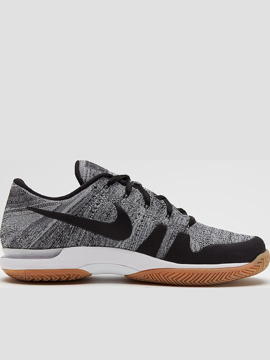 Nike Zoom Vapor Flyknit Men's Tennis Shoes for Hard Courts Gray