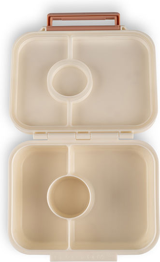 Cherry Plastic Kids' Food Container 0.5lt Beige