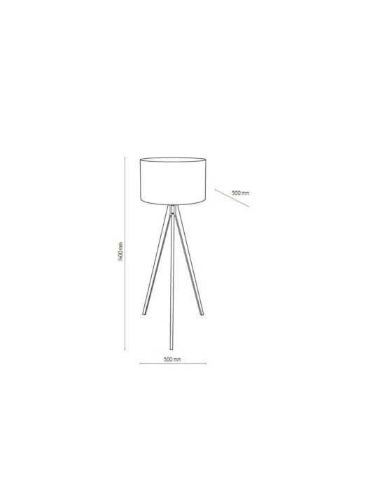 TK Lighting Treviso Винтидж Лампа за под В140см. Черен TK Lighting Treviso Винтидж Лампа за под В140см. Черен