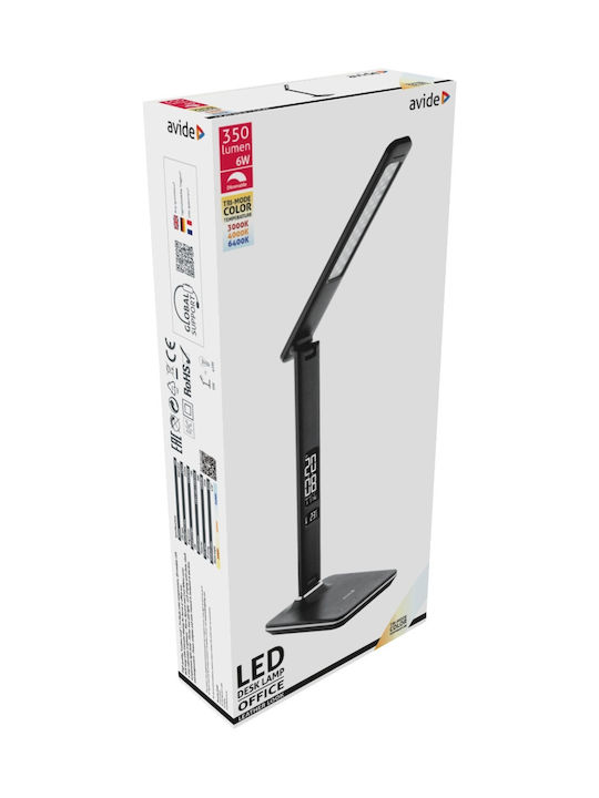 Avide ABLDL-OLC-6W-BL LED Schreibtischlampe faltbar in Schwarz Farbe