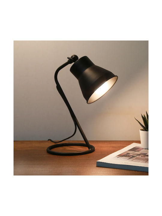 Megapap Collins Office Lamp for Socket E14 in Black Color