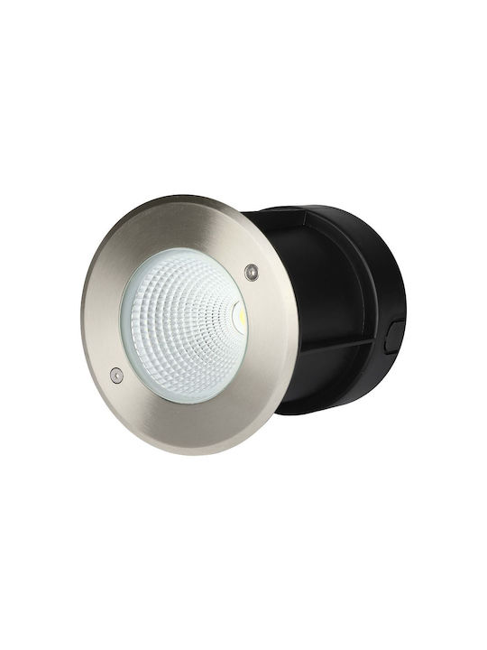 V-TAC Spot De Podea LED 10W Cu Lumină Alb Natural IP67 Negru
