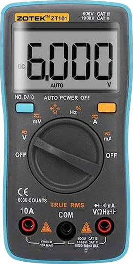 Primo Alfaone ZT101 Ψηφιακό Πολύμετρο True RMS με Μέτρηση AC / DC / Αντίστασης / Χωρητικότητας / Θερμοκρασίας