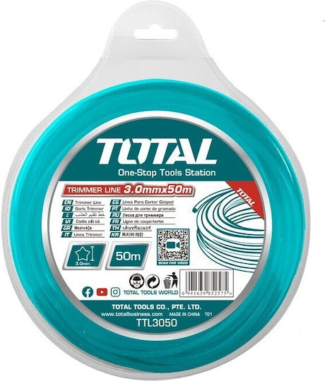 Total Star Brush Cutter Trimmer Line 3mm 50m TTL3050