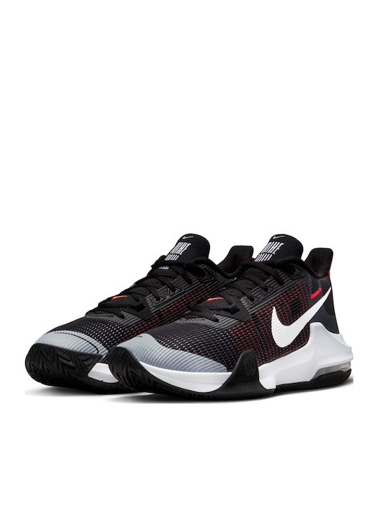 Air Max Impact 3 High Basketball Shoes Black / White / Bright Crimson
