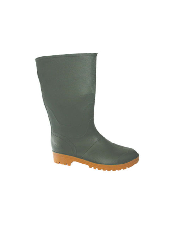 Conik Hercules Non-Slip Safety Knee Wellies Green 02.30141/GR