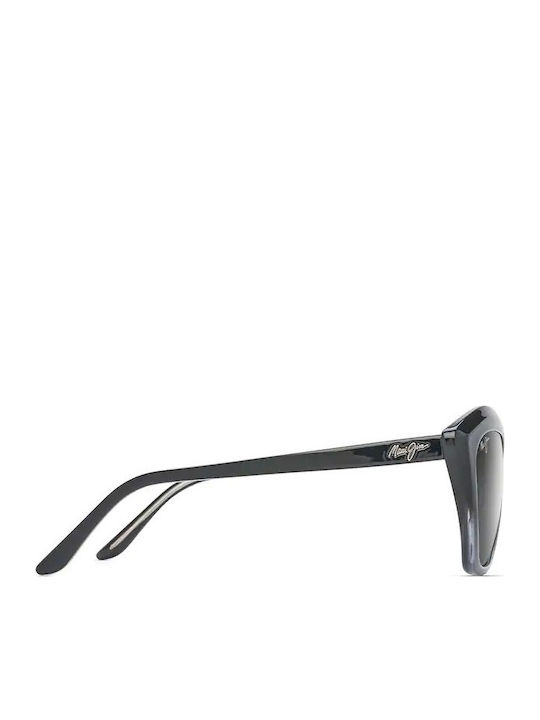 Maui Jim Lotus Feminini Ochelari de soare cu Gri Cadru și Negru Degrade Lentilă