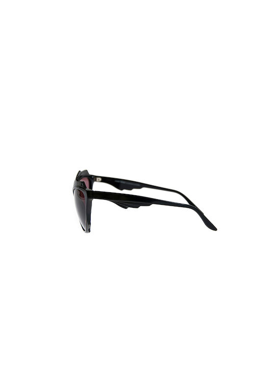 Andy Wolf Sloane Women's Sunglasses with Black Plastic Frame and Pink Lens