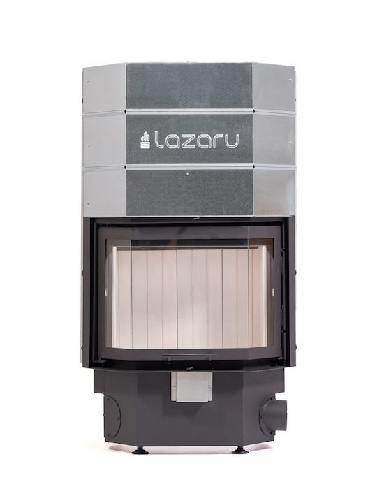 Lazaru Prisma Premium 70/51 Ενεργειακό Τζάκι Ξύλου Αερόθερμο 13.8kW Πρισματικό με Συρόμενη Ανοιγόμενη Πόρτα με Kit Βεντιλατέρ
