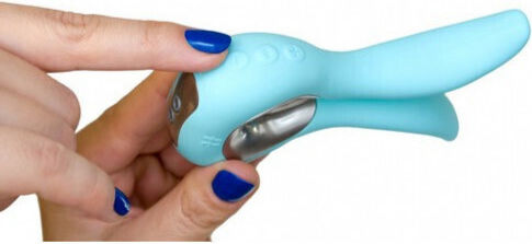 Fun Toys GVibe Mini Vibrator pentru cupluri albastru regal