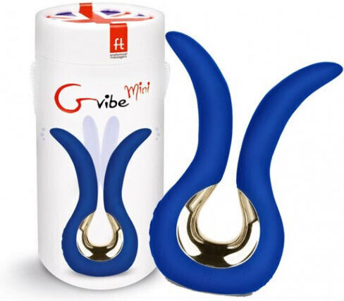 Fun Toys GVibe Mini Vibrator pentru cupluri albastru regal