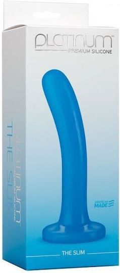 Doc Johnson Platinum Premium The Slim Dildo Μπλε 16cm
