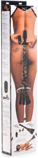 XR Tailz Moving & Vibrating Anal Plug Panther Tail Anal Plug with Wireless Functionality and Vibration Brown