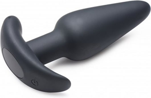 XR Bang 21X Vibrating Silicone Butt Plug with Remote Πρωκτικός Δονητής με Δυνατότητα Ασύρματης Λειτουργίας Black