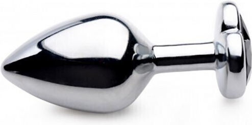 Booty Sparks Booty Sparks Heart Gem Anal Plug Medium Black