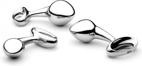 njoy Pure Plug Medium Dop Anal Mediu Silver 6cm