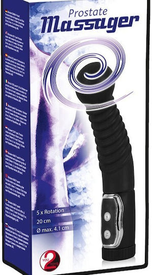 You2Toys Prostate Massager Πρωκτικός Δονητής Black 20cm